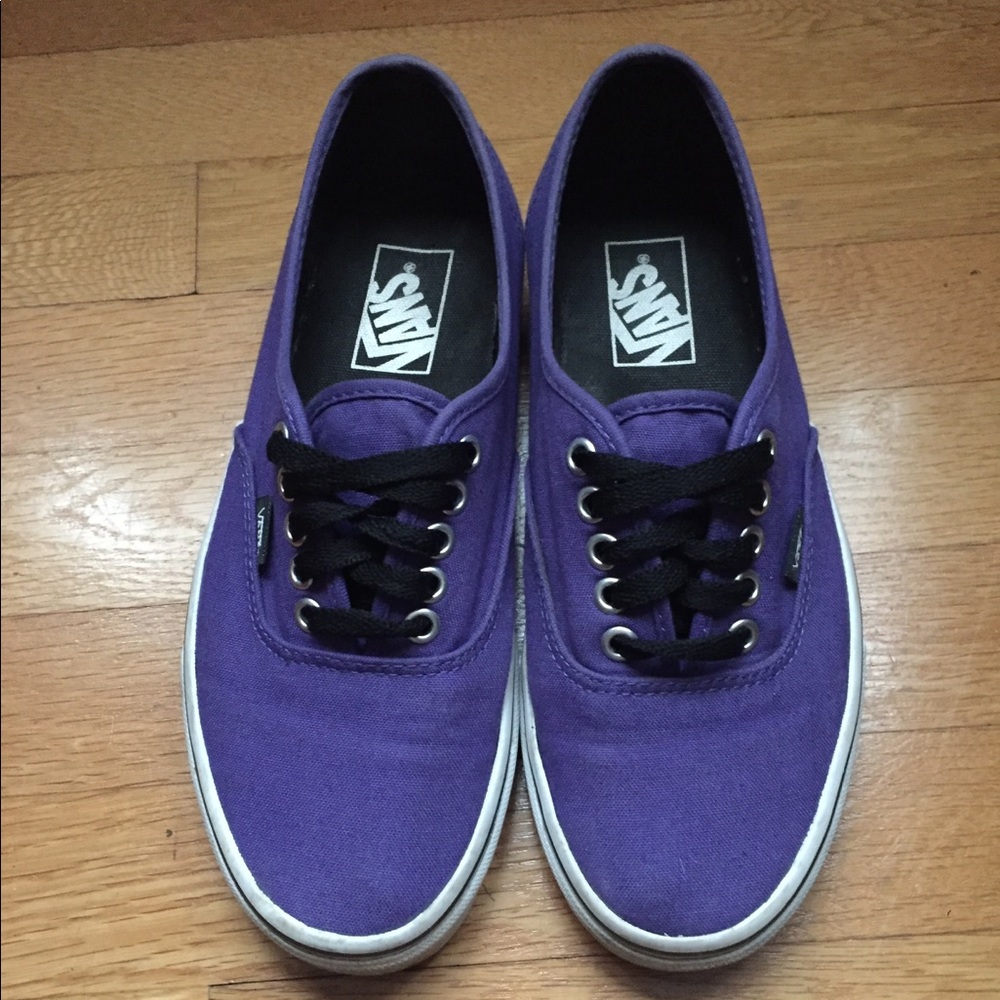 Purple vans authentic sneakers women’s size 8.5